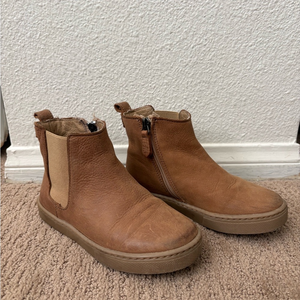 Freshly Picked Tan Leather Ankle Bootie